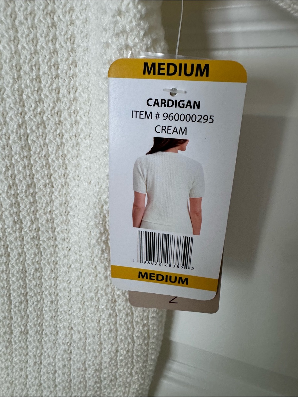 French Connection Cream Short-Sleeve Button Knit Cardigan - Picture 4 of 7